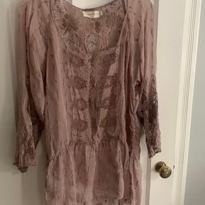 Johnny was love and liberty size large tunic silk